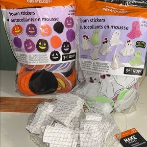 Halloween Foam Stickers - Ghosts and Pumpkins